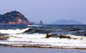 Old Stone Man Beach Qingdao China