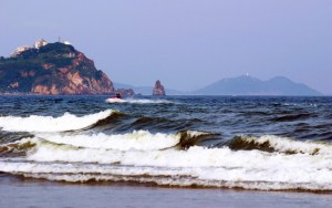 Old Stone Man Beach Qingdao China