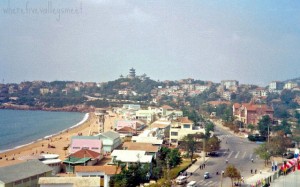 Qingdao Photos 1980s Beach 1 Xiao Yu Shan Taken from Dynasty Hotel